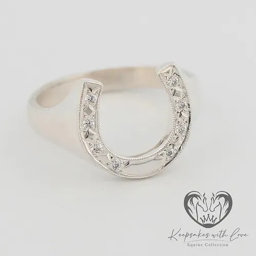 KWL Cubic Zirconia Horseshoe Ring
