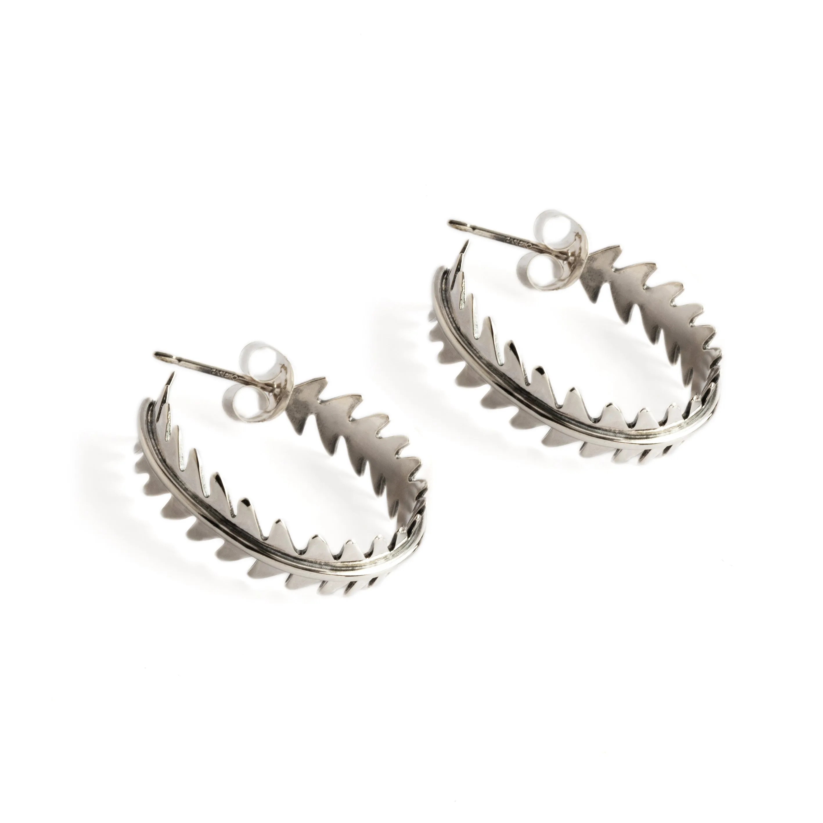 Leaf open Hoops Earrings