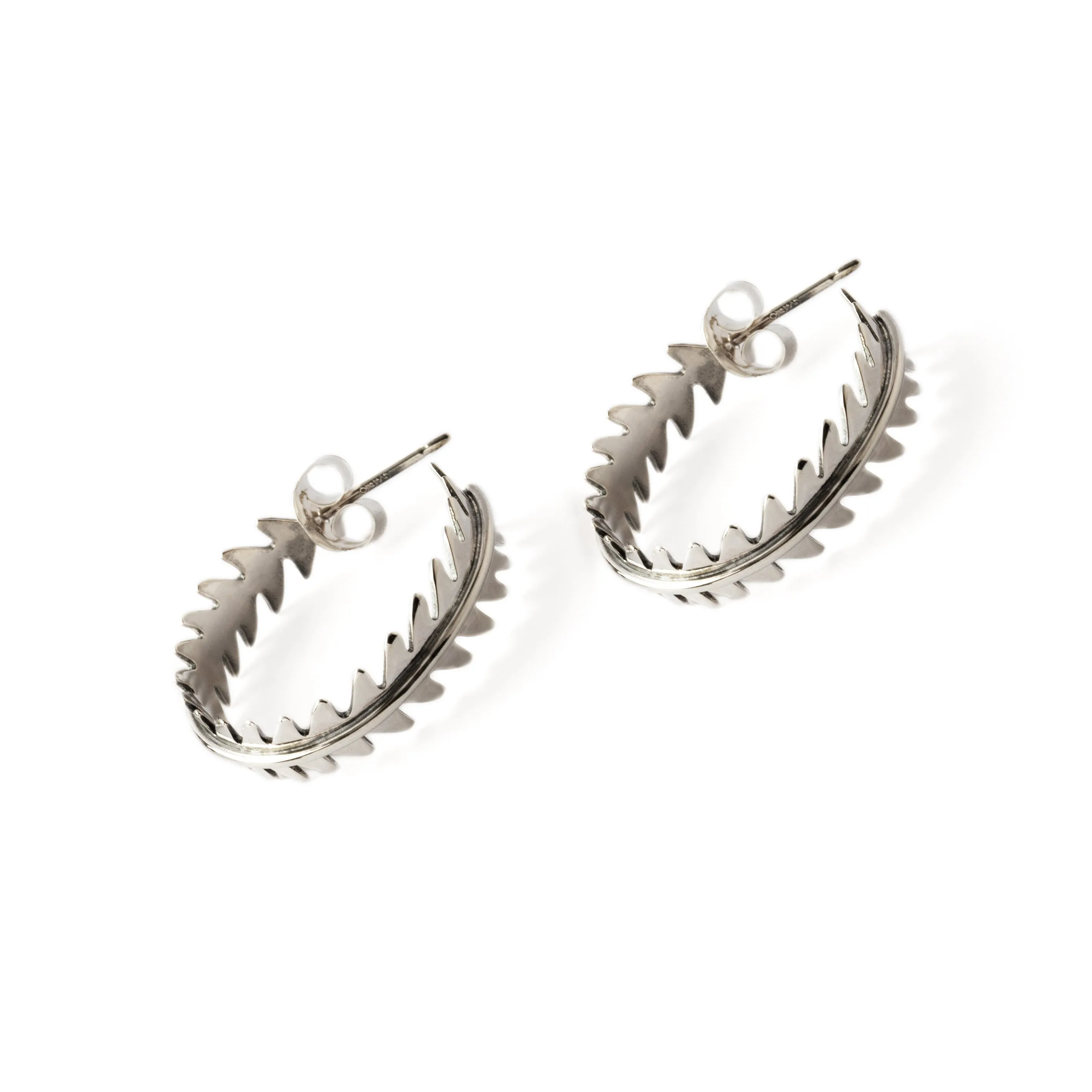 Leaf open Hoops Earrings