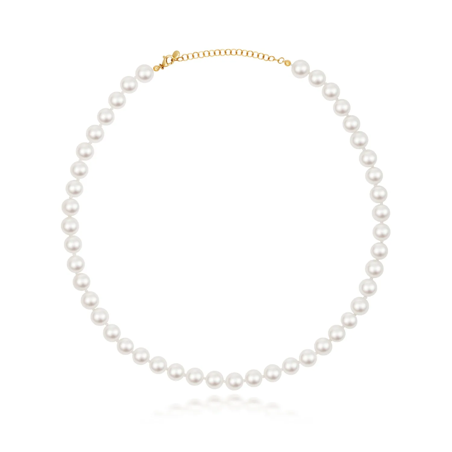 Lloyds 8mm Freshwater Pearl Necklace - 9k Yellow Gold