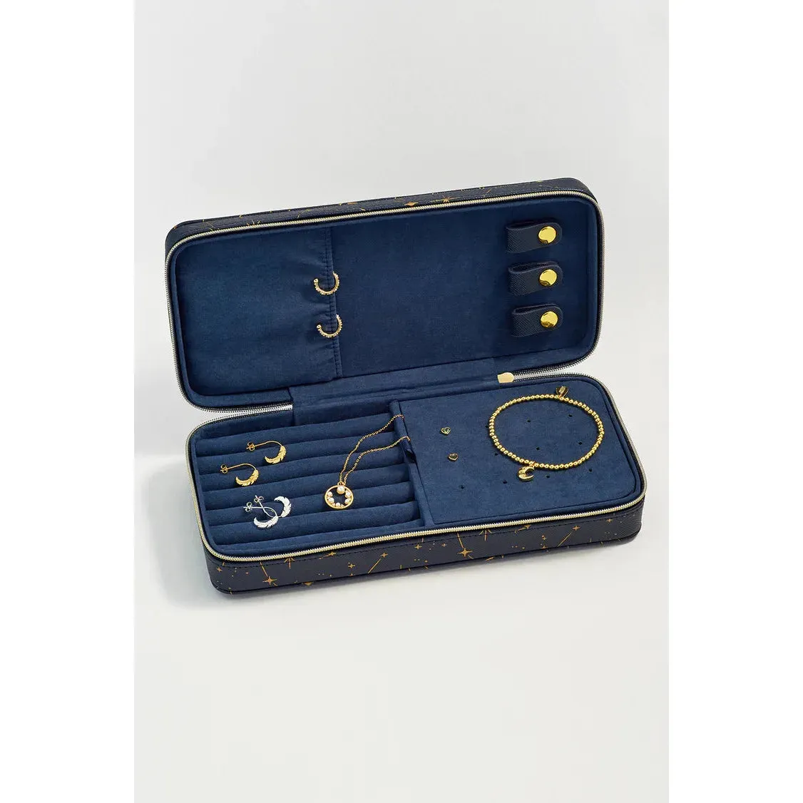 Long Navy Celestial Jewellery Box
