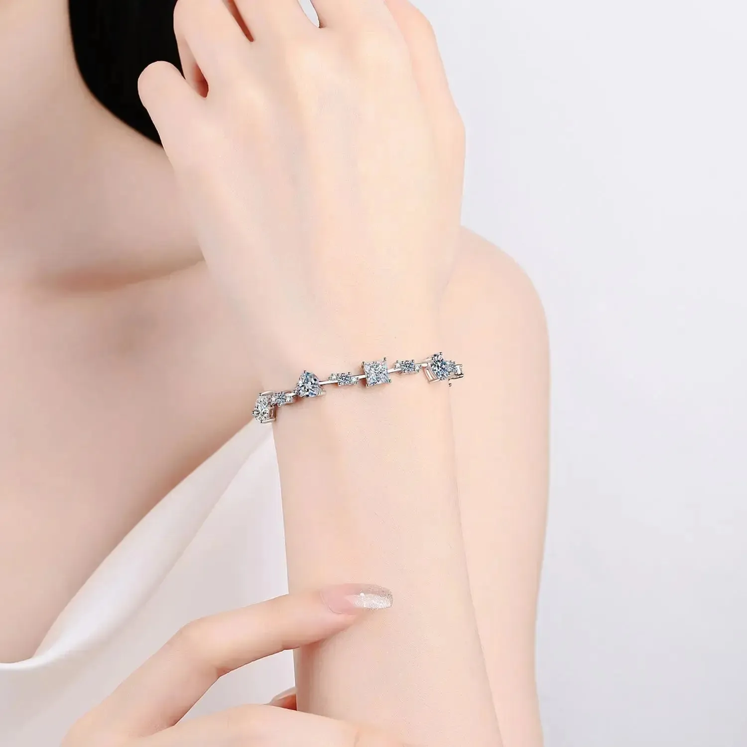 LOVCIA 6.2 Carat Moissanite 925 Sterling Silver Bracelet