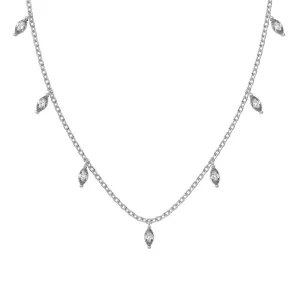Marquise CZ Drop Necklace