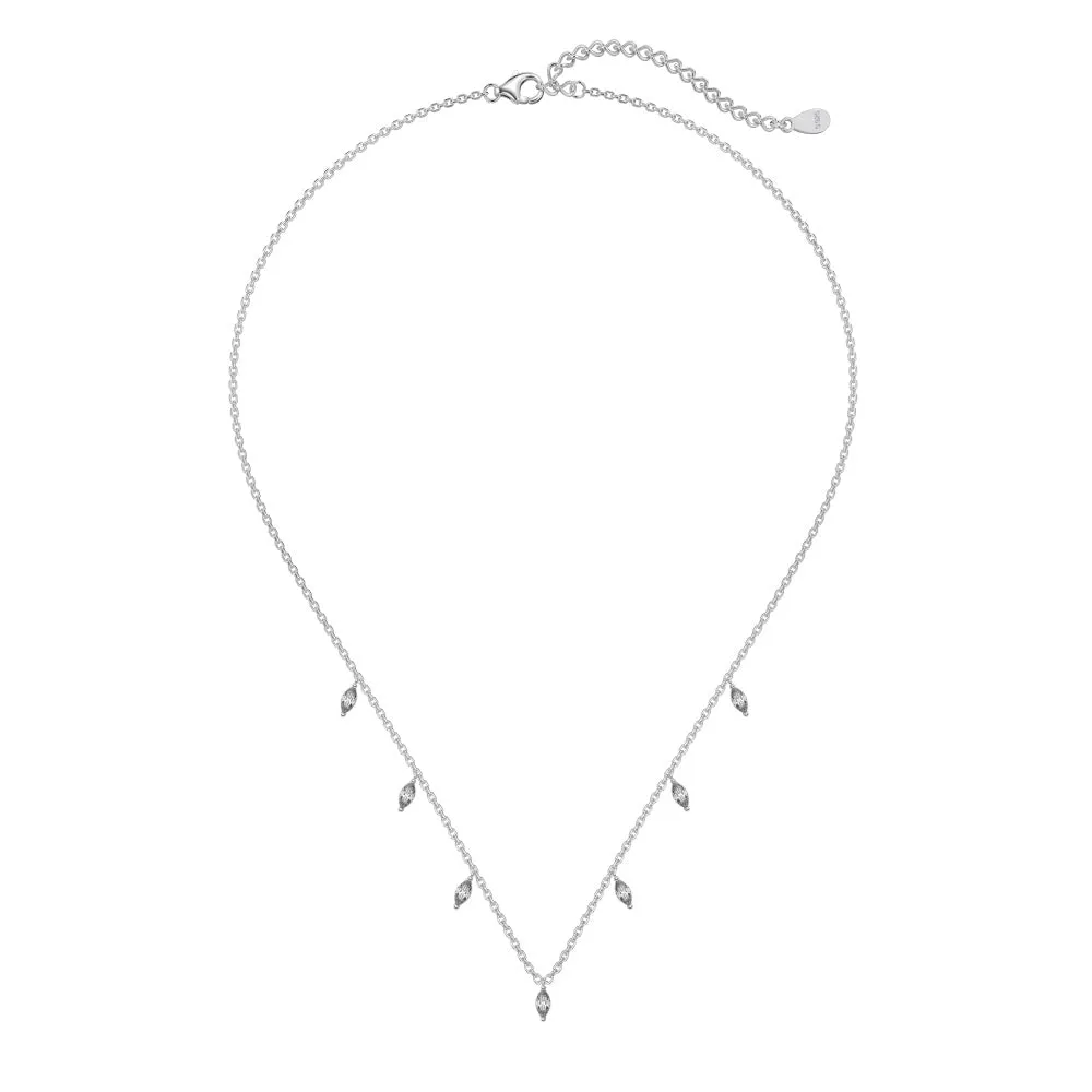 Marquise CZ Drop Necklace