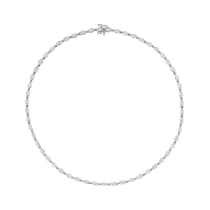 Marquise Shape Diamond Necklace, 8 CT