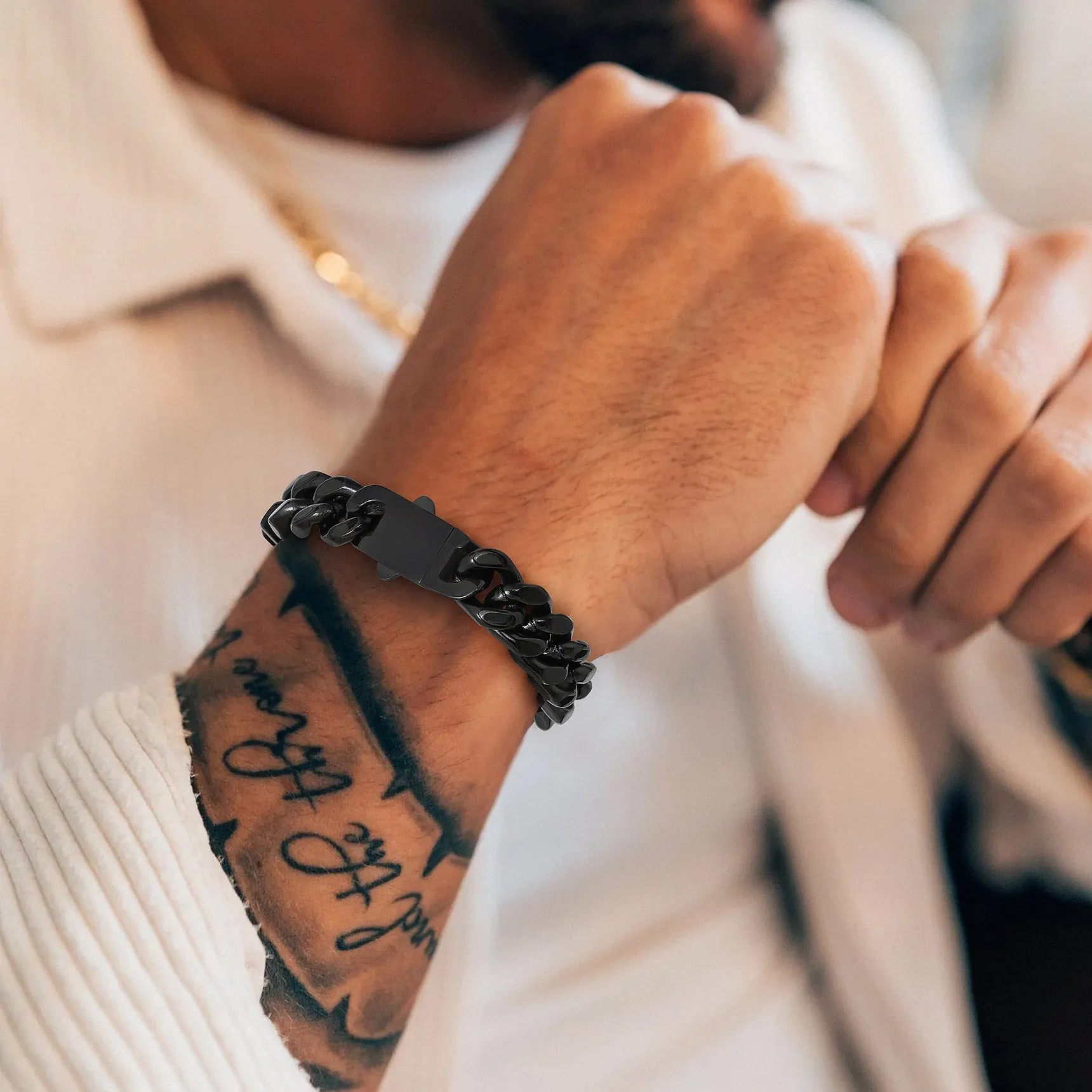 Miami Cuban Link Chain Bracelet for Men 5/7/9/12mm Width Bracelet