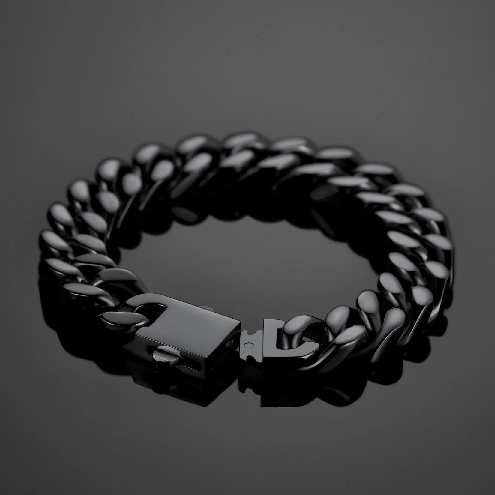 Miami Cuban Link Chain Bracelet for Men 5/7/9/12mm Width Bracelet