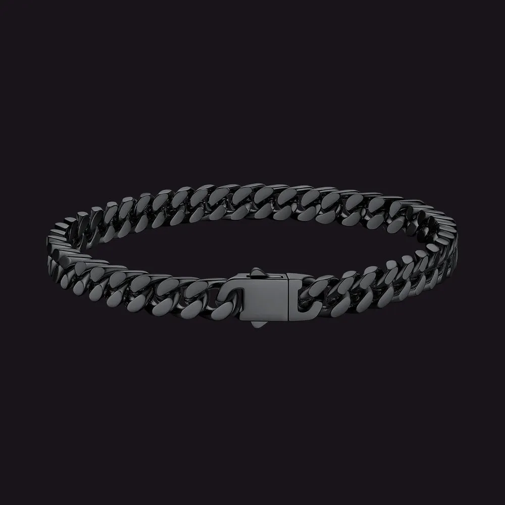 Miami Cuban Link Chain Bracelet for Men 5/7/9/12mm Width Bracelet