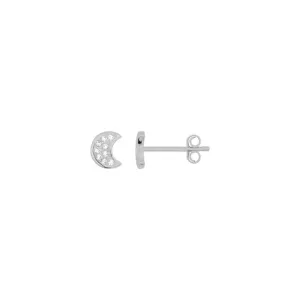 Moon Studs Silver