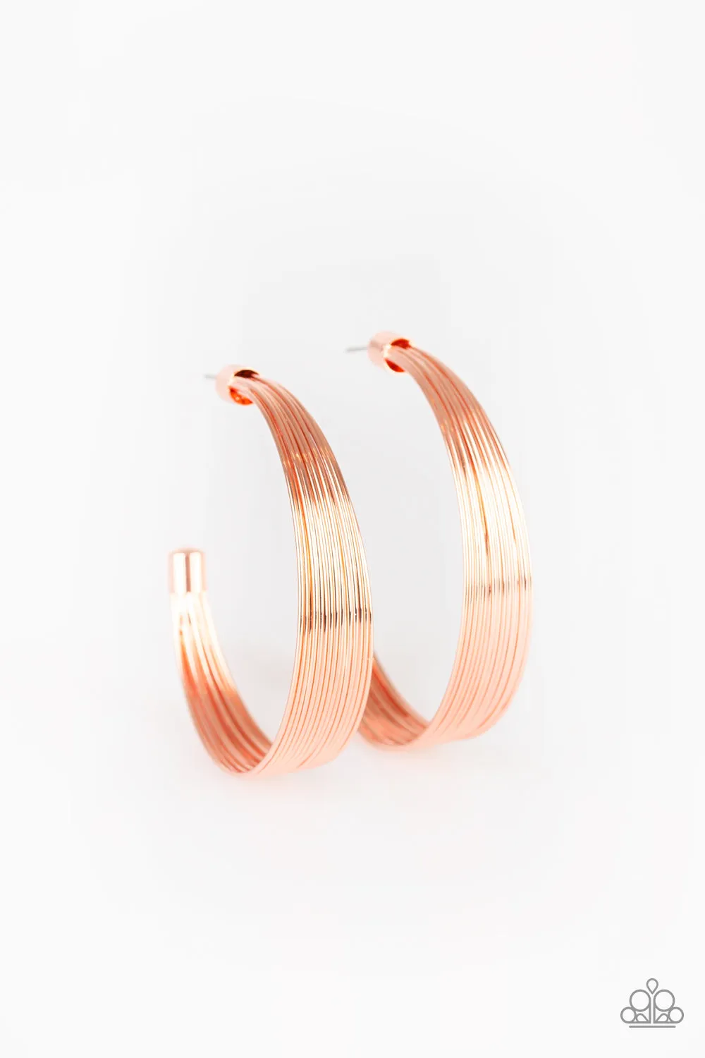 Paparazzi Live Wire Earrings Copper