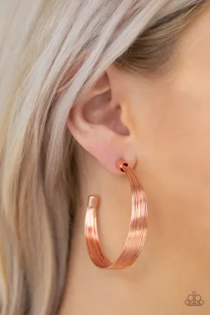 Paparazzi Live Wire Earrings Copper