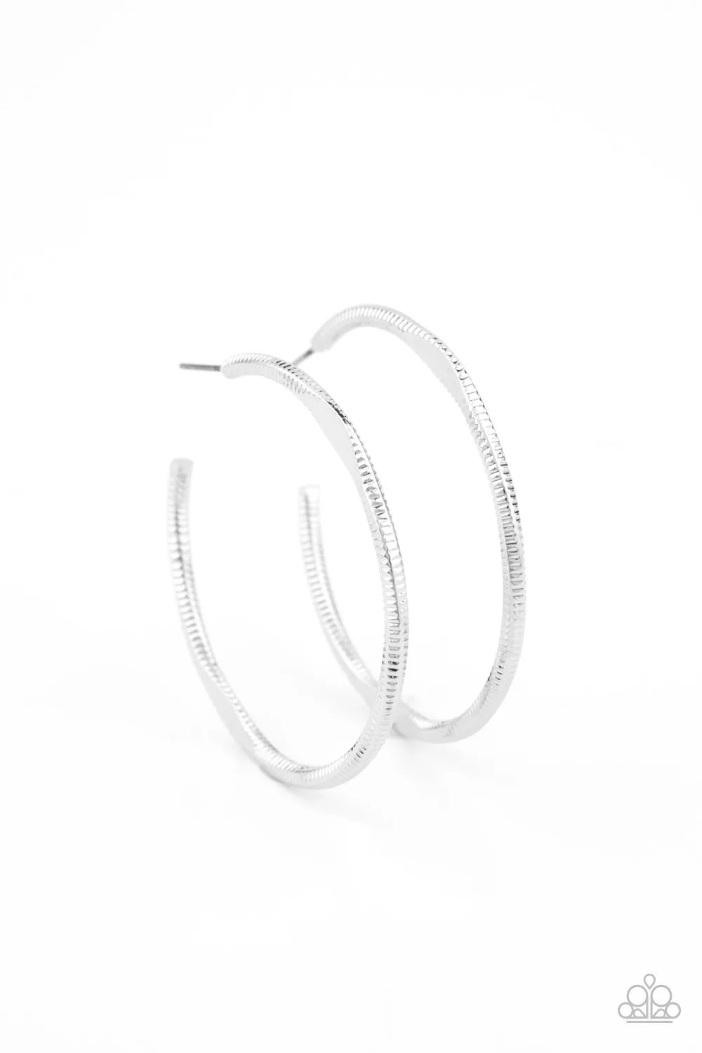 Paparazzi Spitfire -Silver Earring
