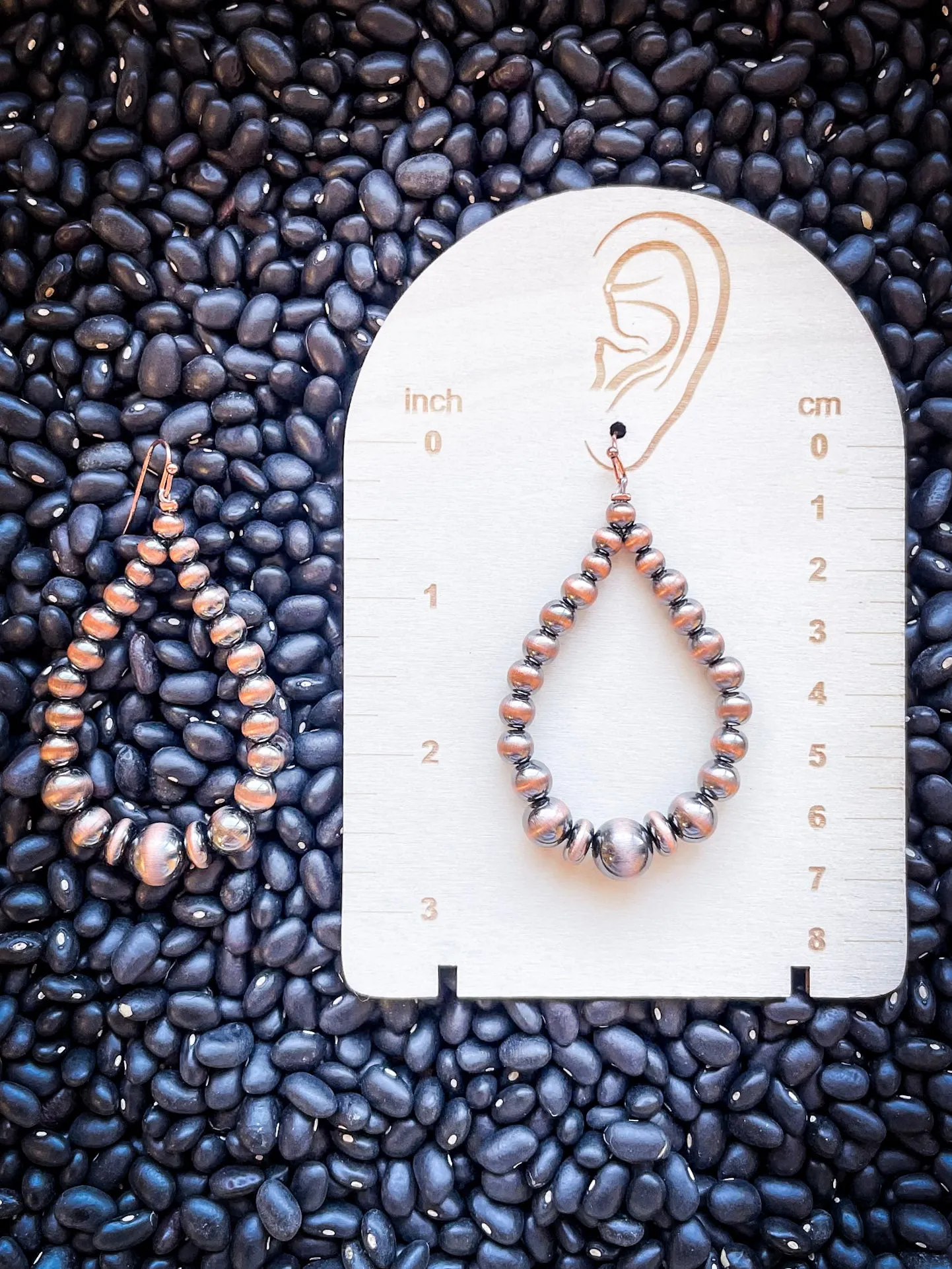 Parker Teardrop Dangle Earrings - Copper