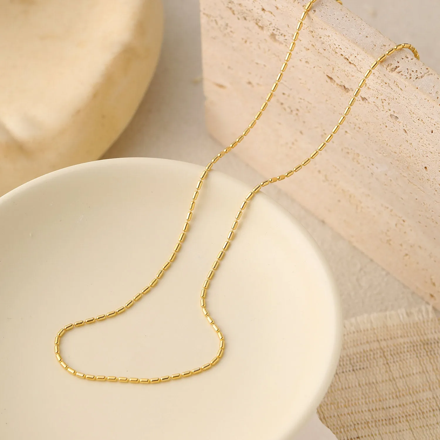 Party Necklace in Sterling Silver and Gold