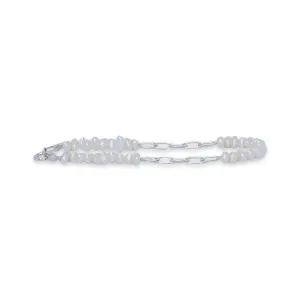 Pearly Elegance Men's Bracelet