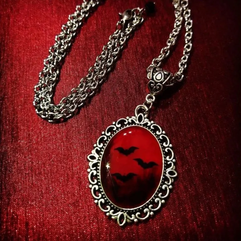 Quest Dracula - Gothic Bat Pendant Necklace by The Nevermore