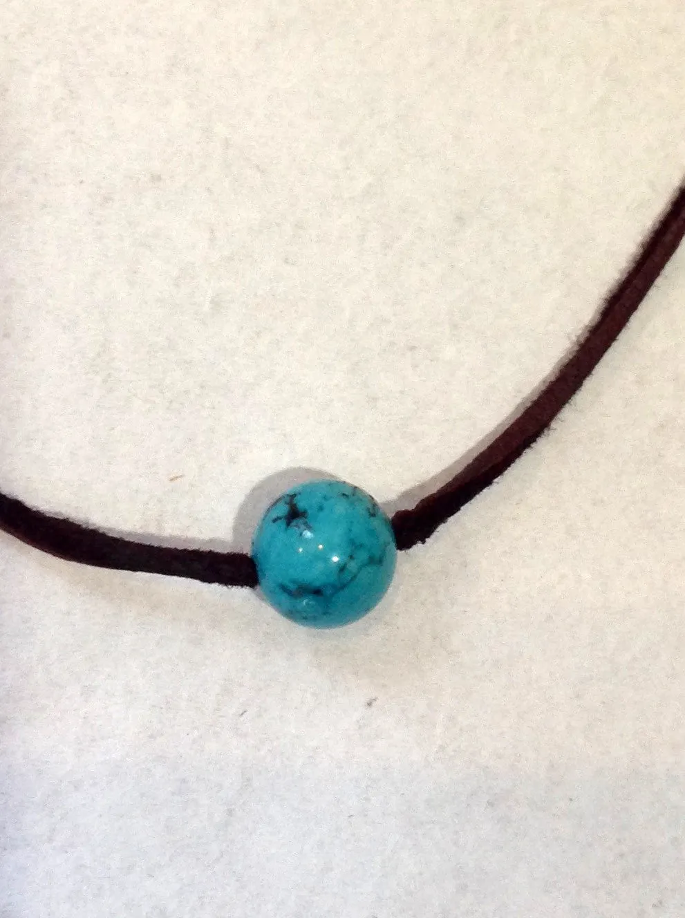 "One Love" Turquoise and Pearl Unisex Necklace