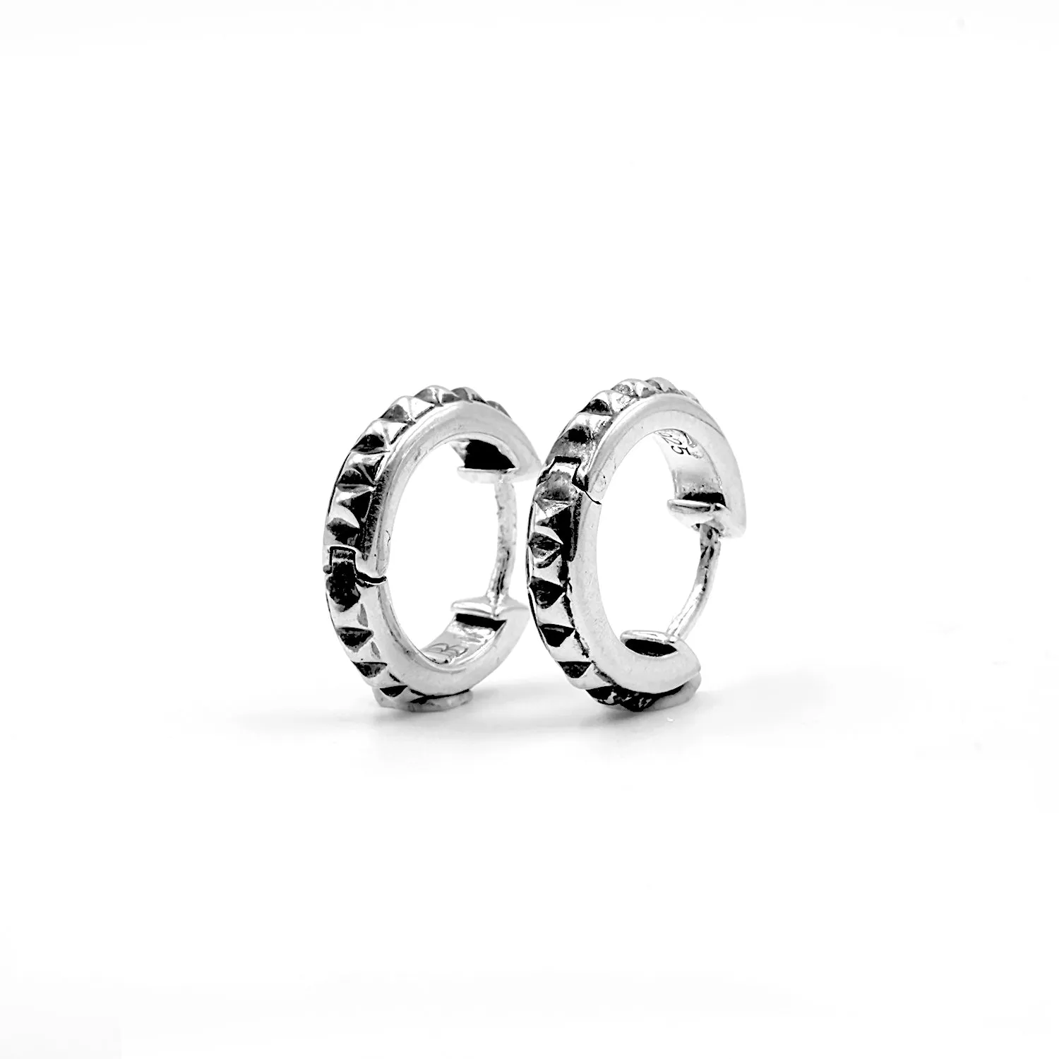 Ramesses oxidixed 925 sterling silver Hoops