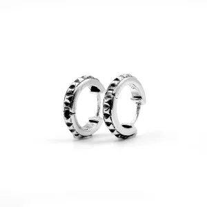 Ramesses oxidixed 925 sterling silver Hoops