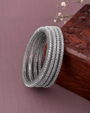 Riya 4 Pcs Cz Bangles