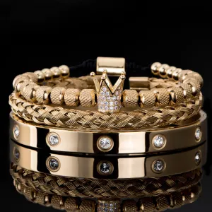 Silver and Gold Crown Royal BraceletsSeries