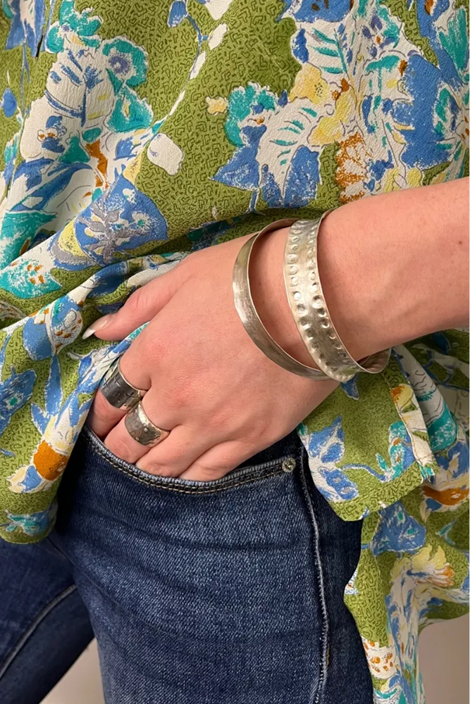 Silver Detail Bangle