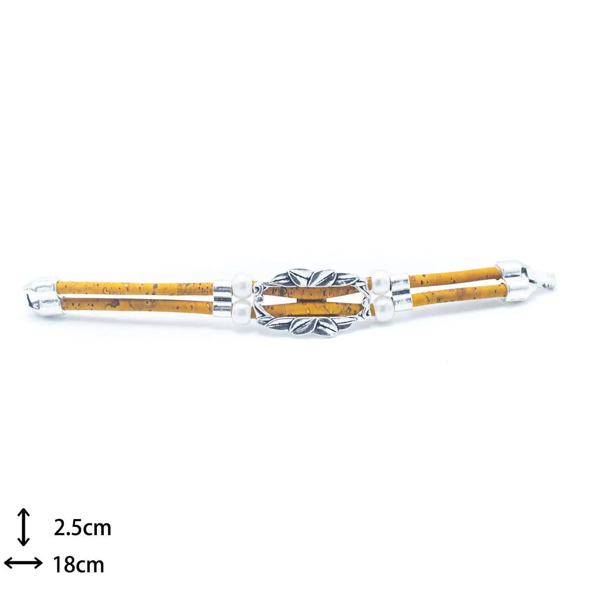 Simple Elegance: Natural Cork Handmade Bracelet