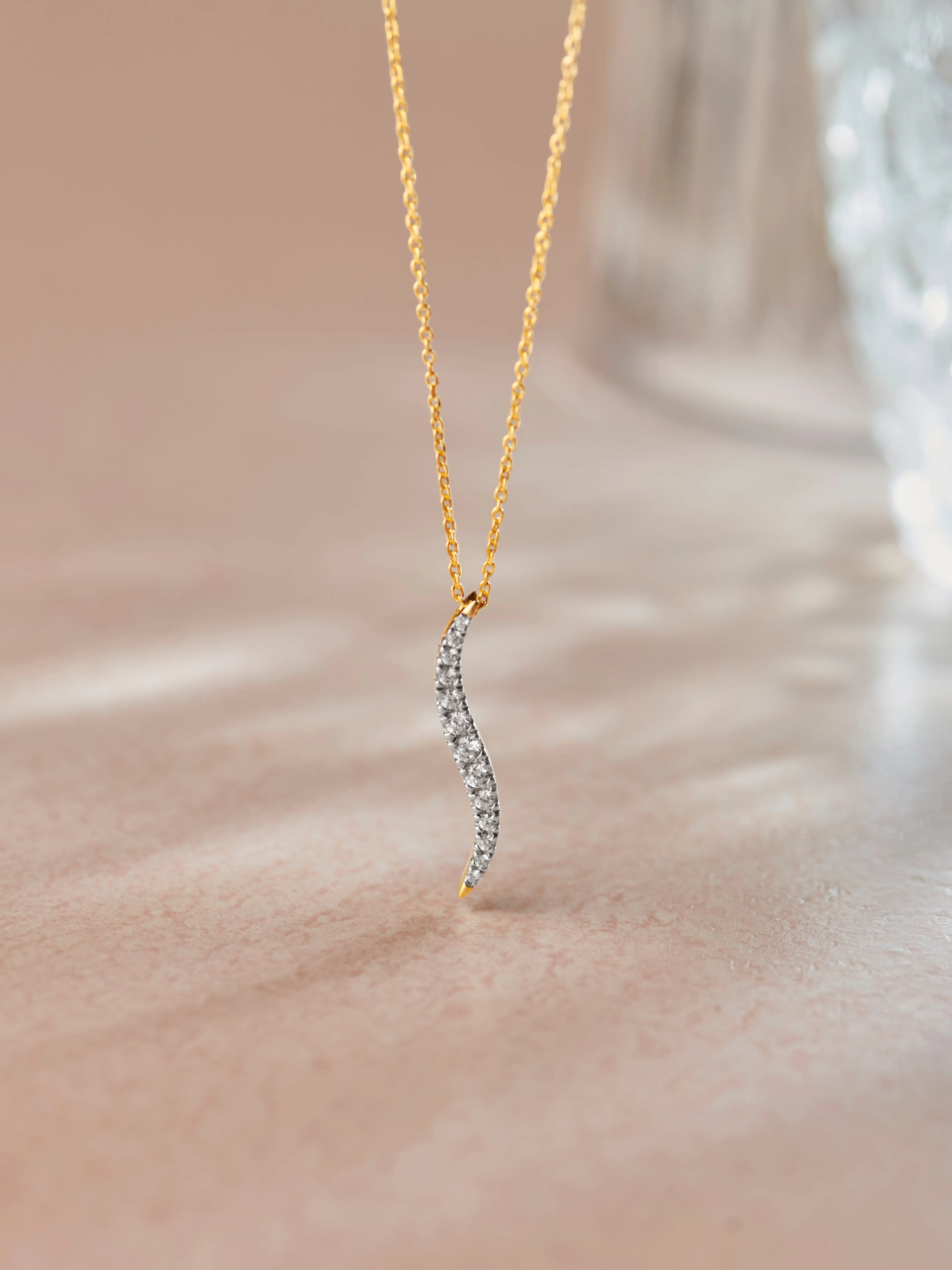 Sleek Diamond Necklace