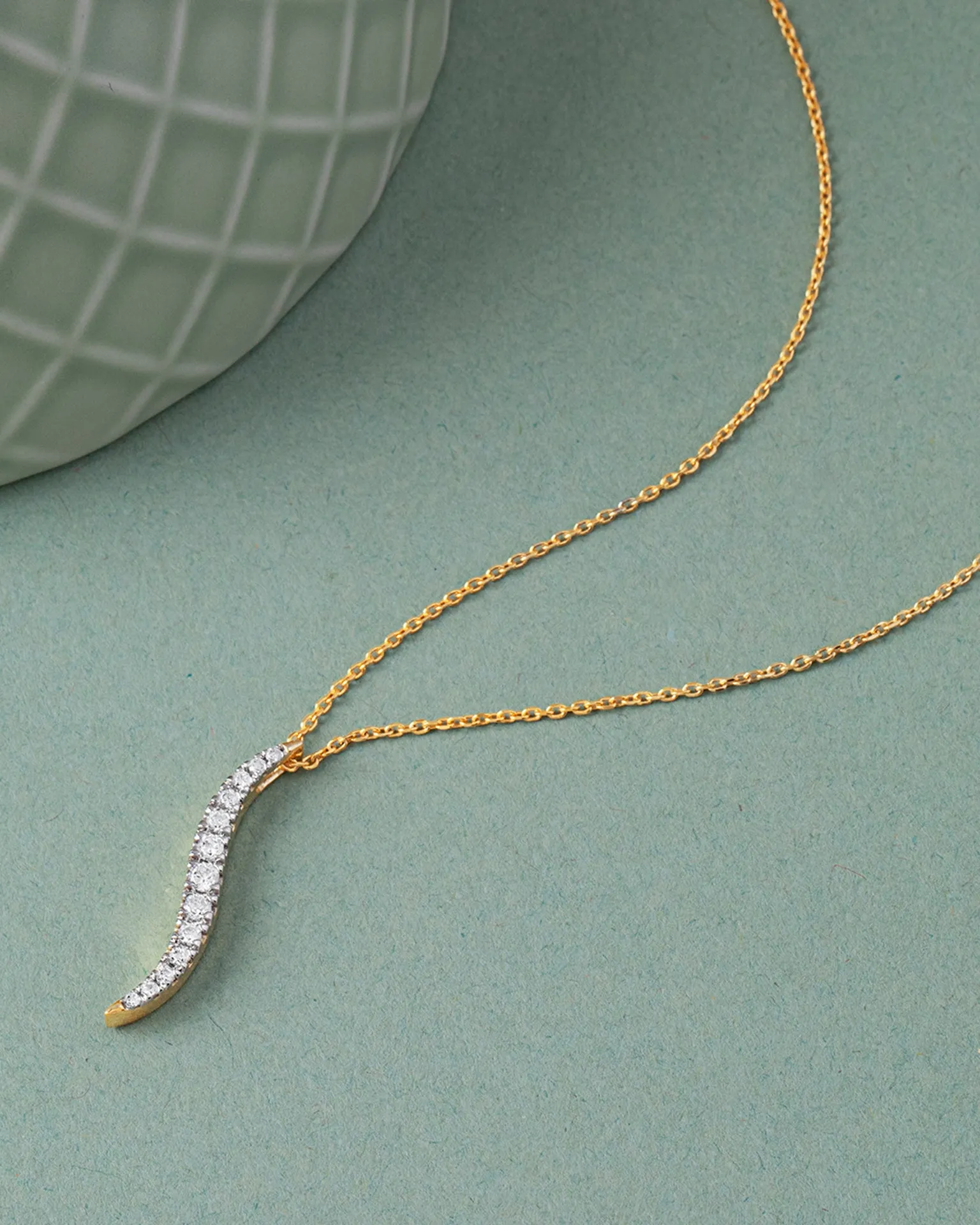 Sleek Diamond Necklace
