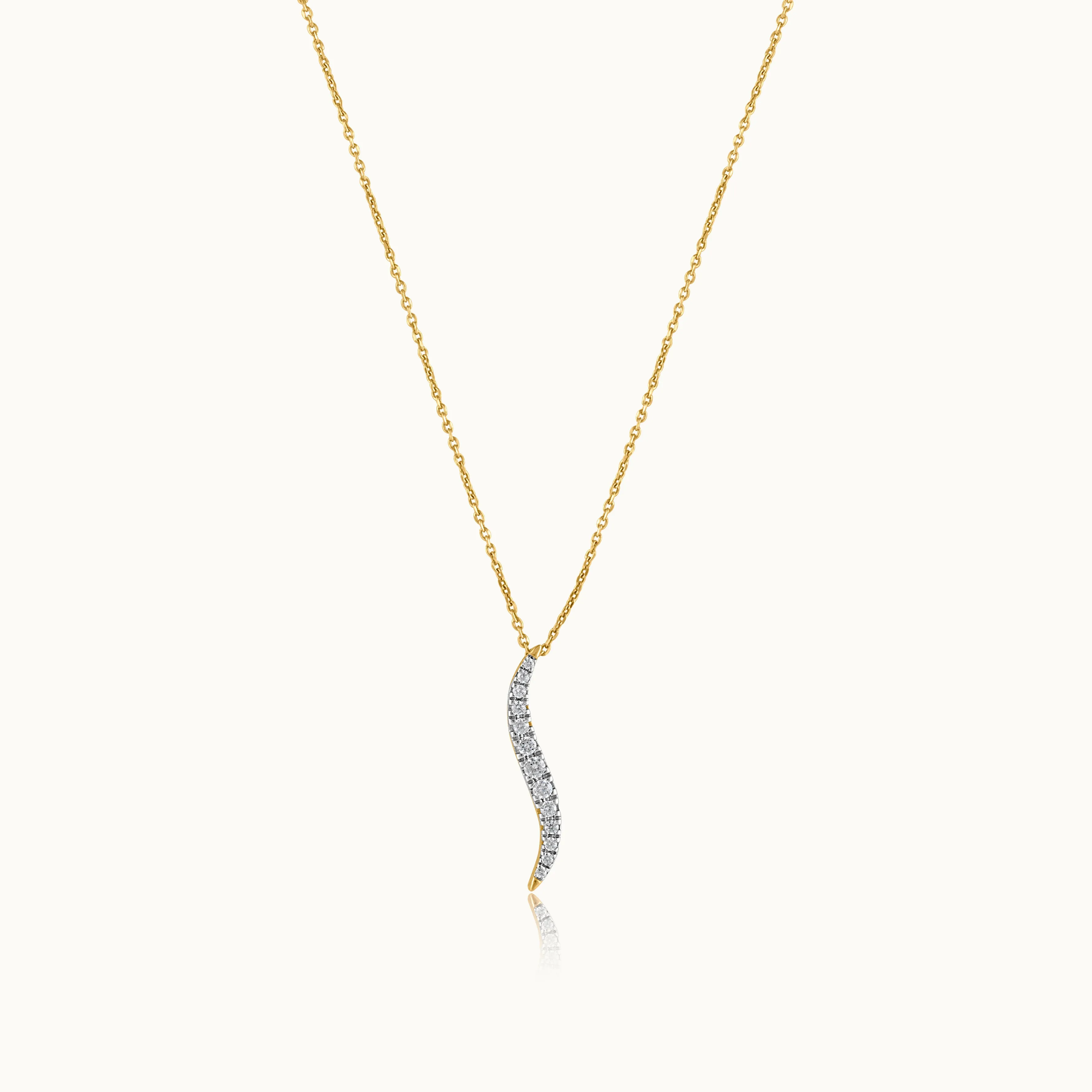 Sleek Diamond Necklace