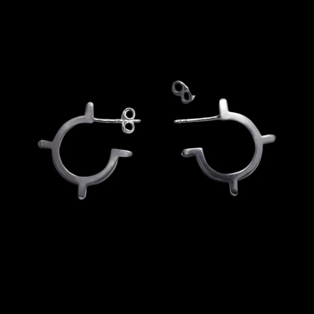 Small Celestial Hoop Earrings
