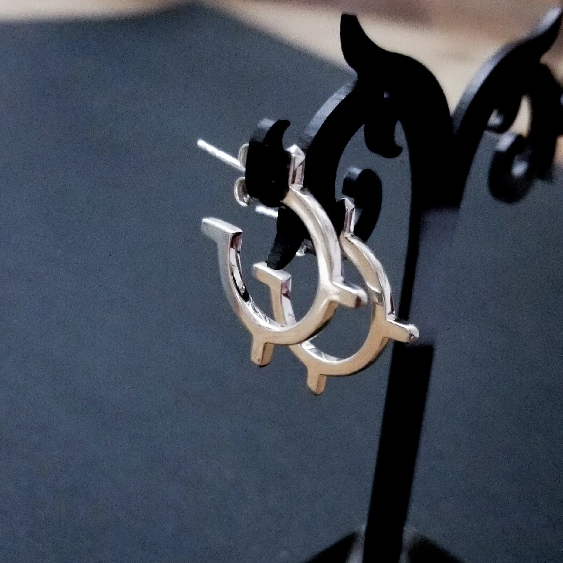Small Celestial Hoop Earrings