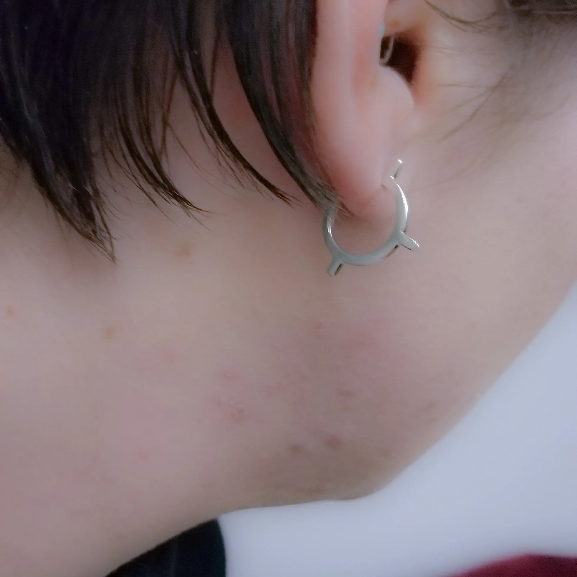 Small Celestial Hoop Earrings