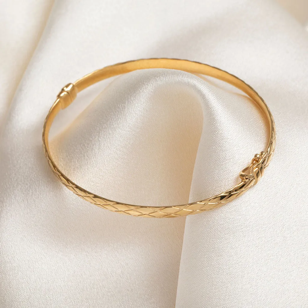 Snakeskin Bangle | 9ct Gold