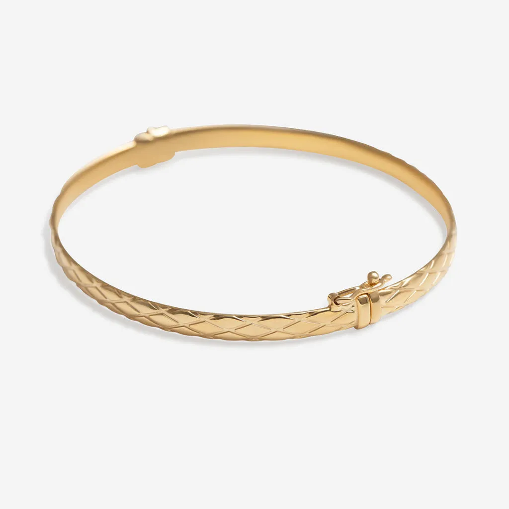 Snakeskin Bangle | 9ct Gold