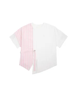 Sorona Stripes Layer Belted Top