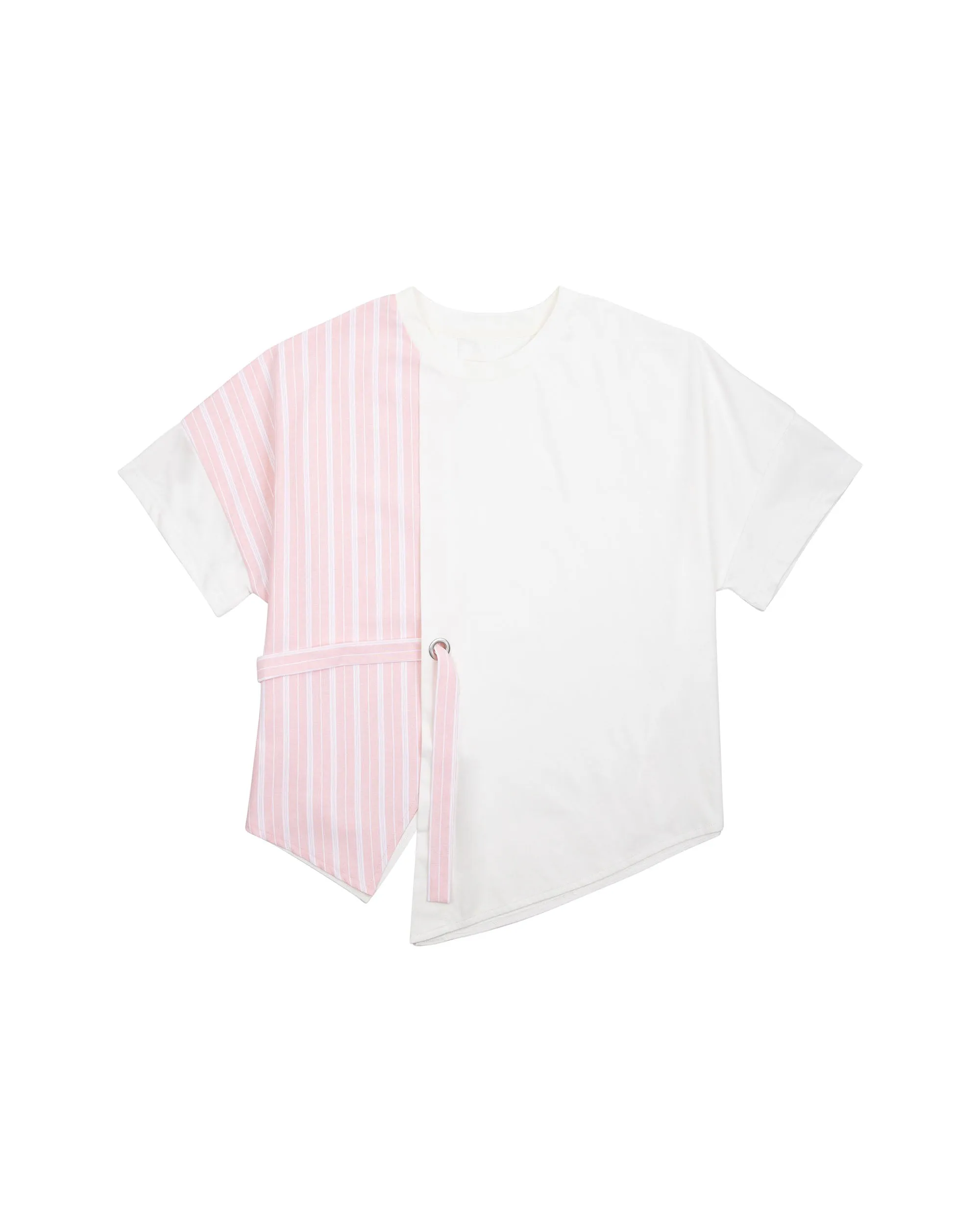 Sorona Stripes Layer Belted Top