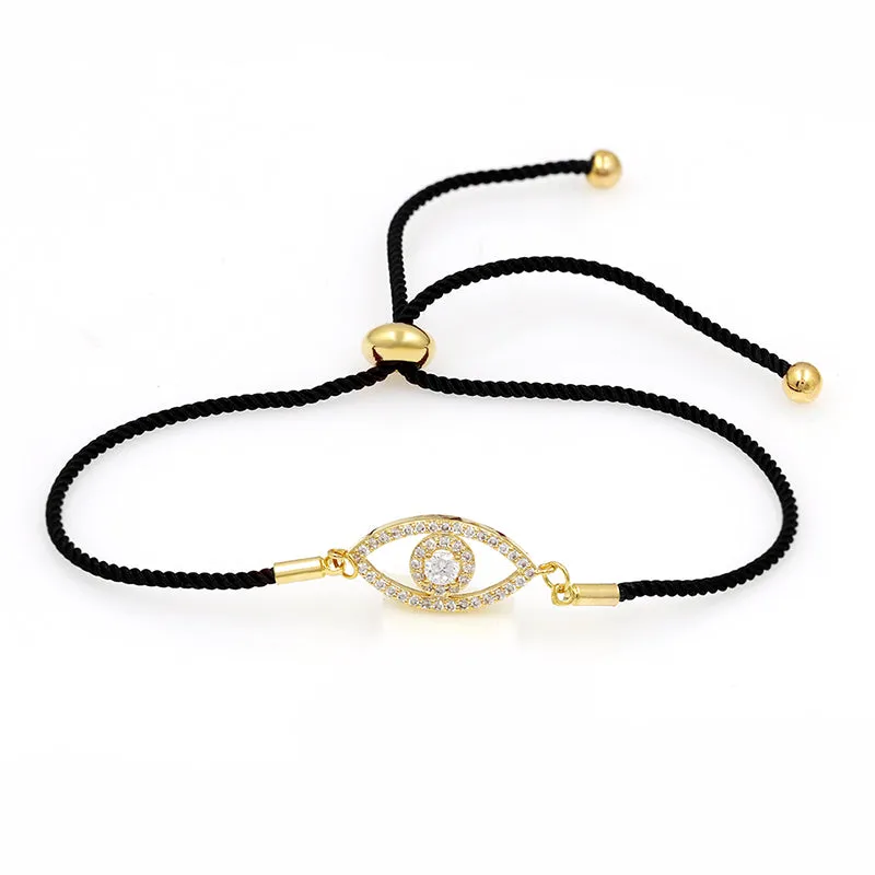 Sparkling Eye Cord Bracelet