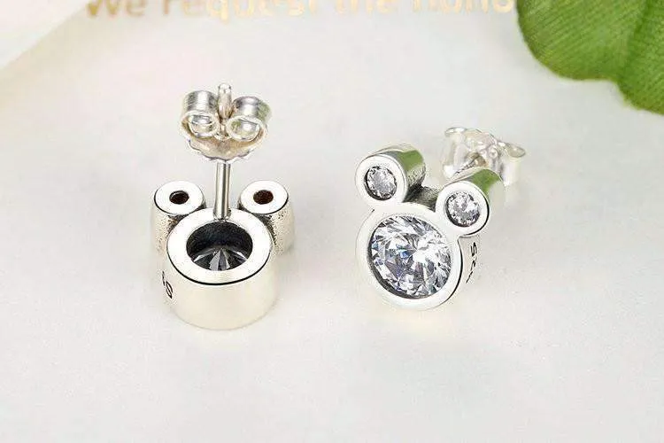 Sparkling Stud Earrings With Cubic Zirconia Crystal- Silver Jewellery - Best Gift for Her