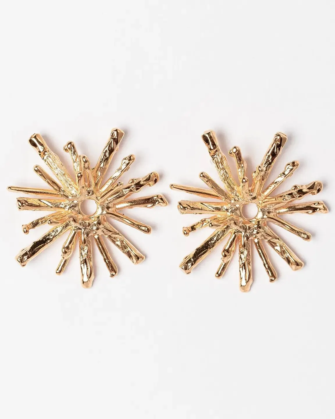 Spike Post Earrings - Gold
