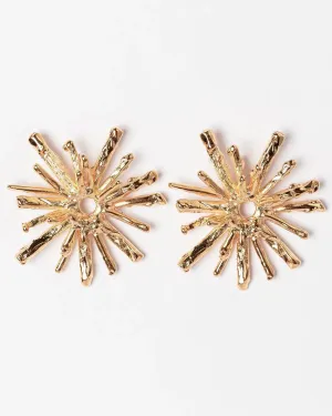 Spike Post Earrings - Gold