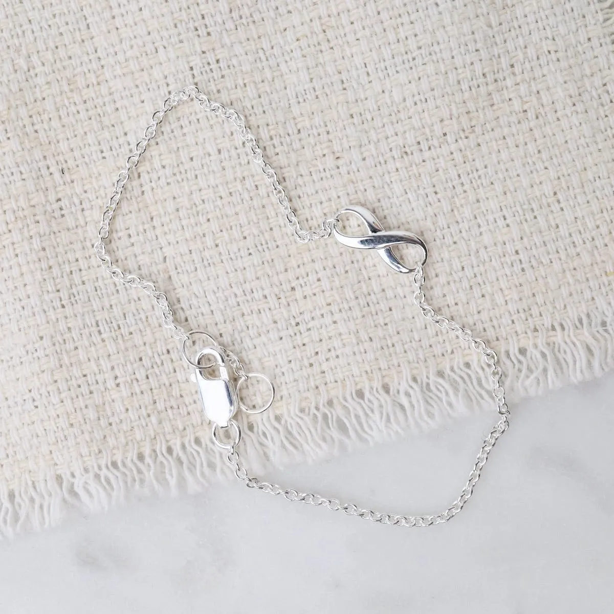 Sterling Silver Infinity Symbol Bracelet