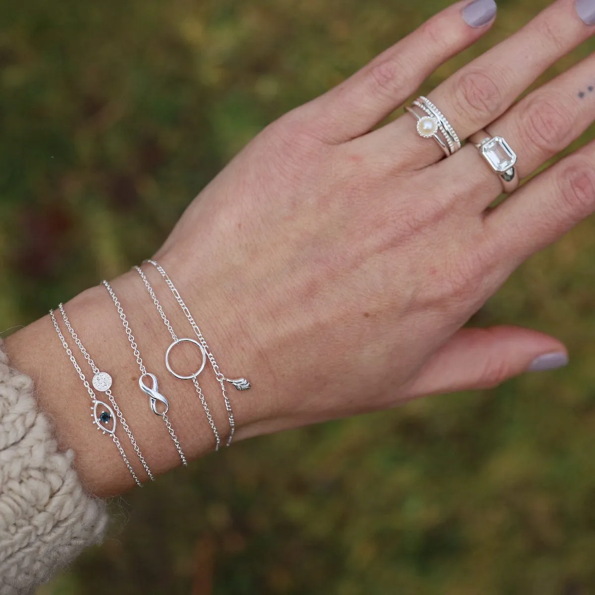 Sterling Silver Infinity Symbol Bracelet