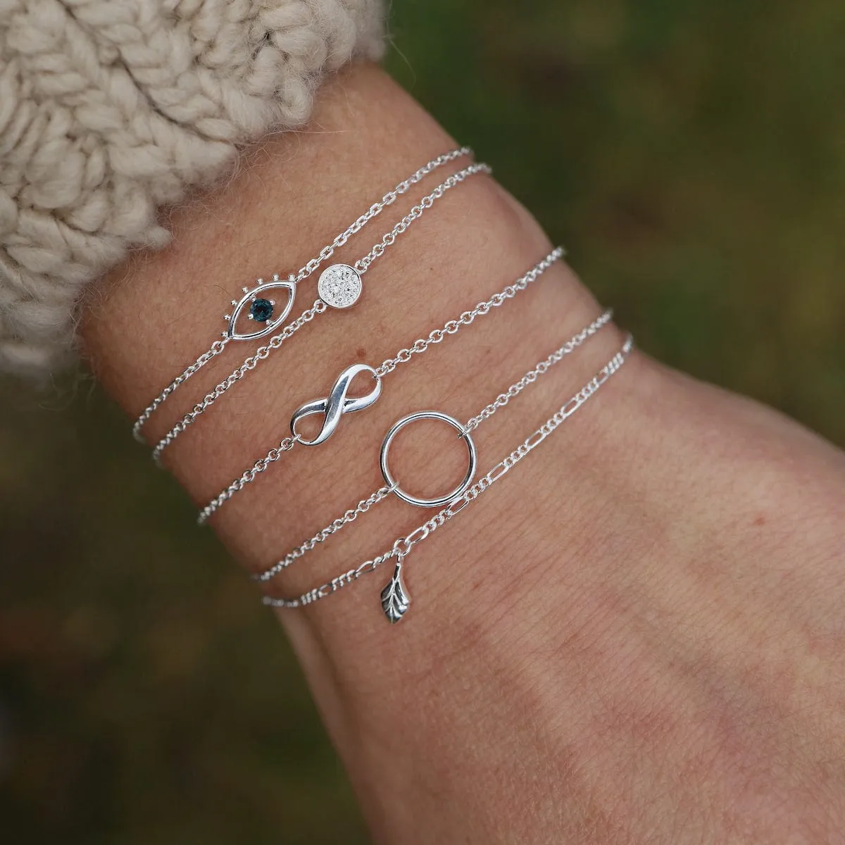 Sterling Silver Infinity Symbol Bracelet