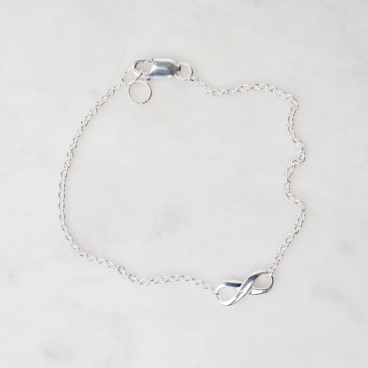 Sterling Silver Infinity Symbol Bracelet
