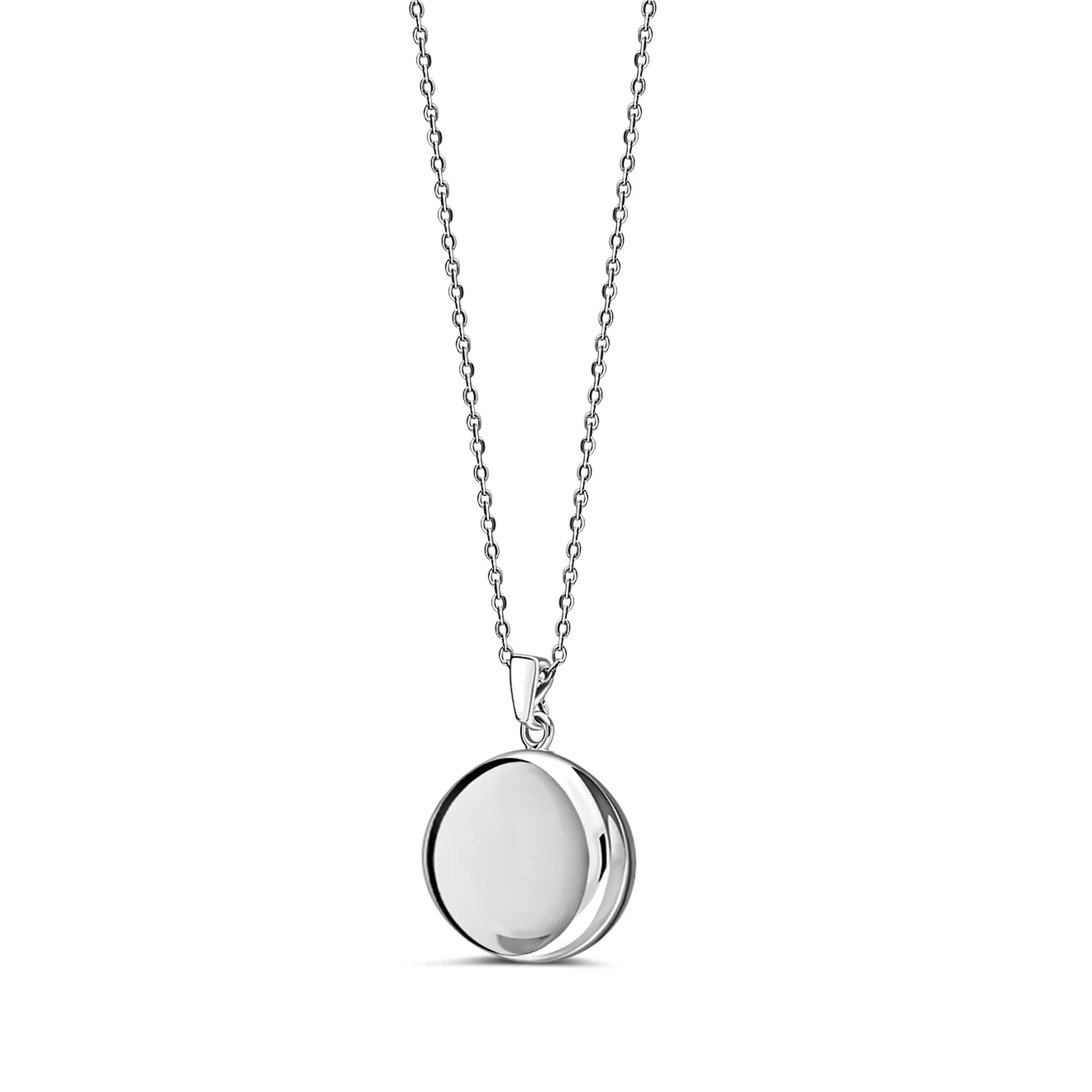 Sterling Silver Plain Round Locket