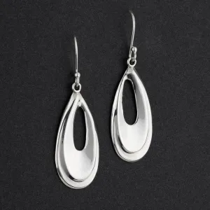 Sterling Silver Teardrop Dangle Earrings