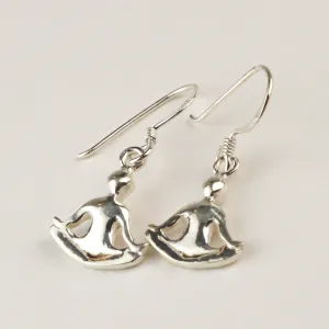 Sterling Silver Yogi Earrings