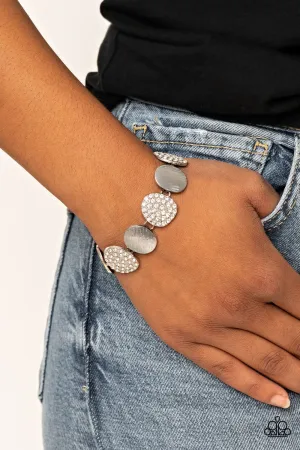 Tough LUXE - White Paparazzi Bracelet