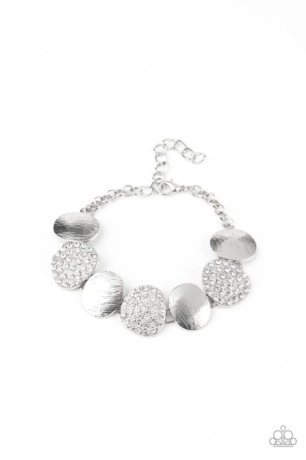 Tough LUXE - White Paparazzi Bracelet